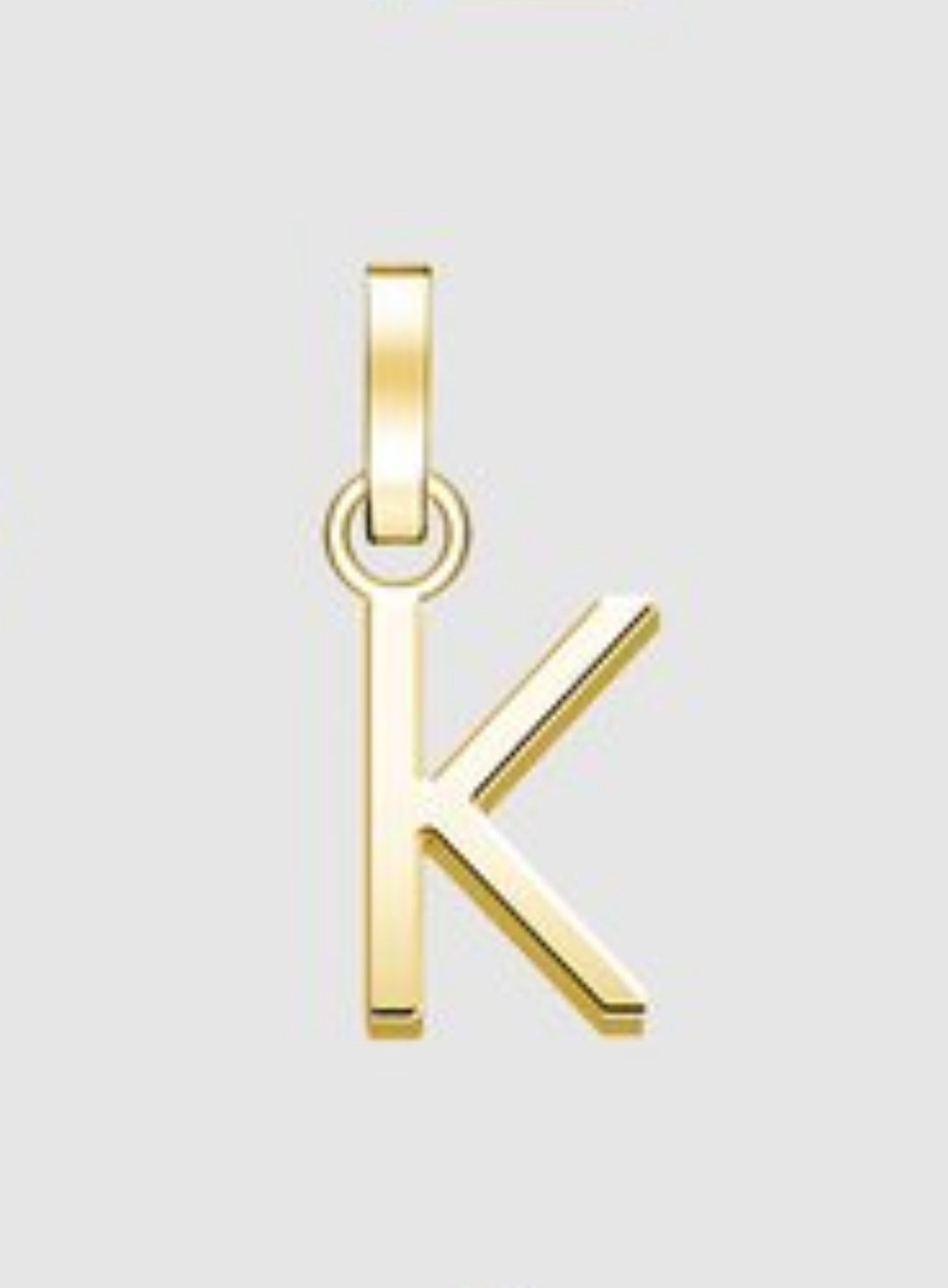 Initial A to Z letters In 10K 14K 18K Solid Gold