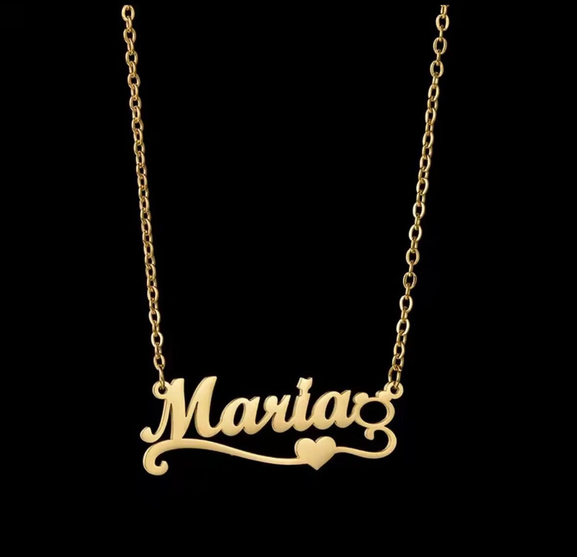 Customise Your Name in Gold Pendant Necklace