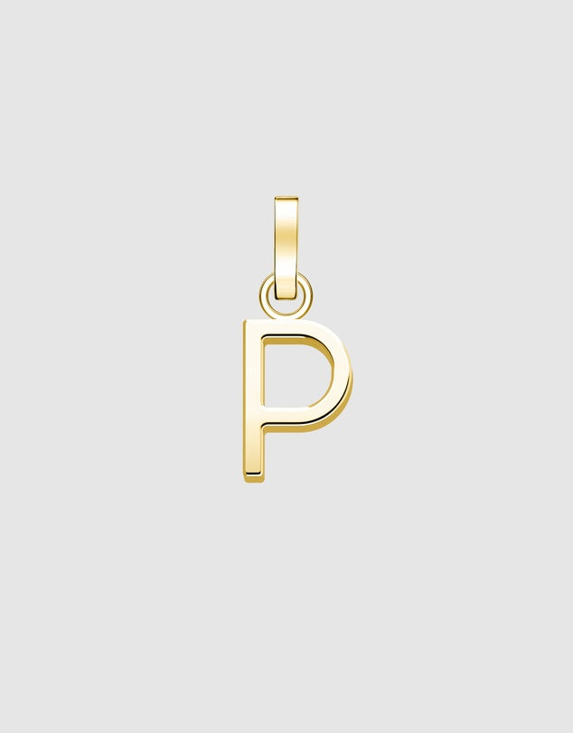 Initial A to Z letters In 10K 14K 18K Solid Gold