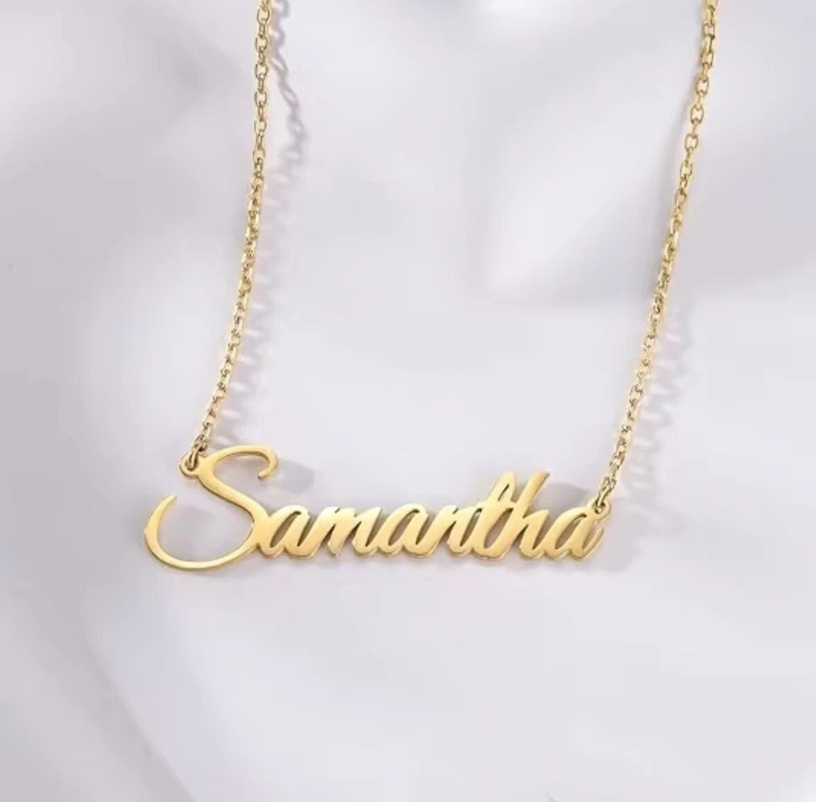 Customise Your Name in Gold Pendant Necklace