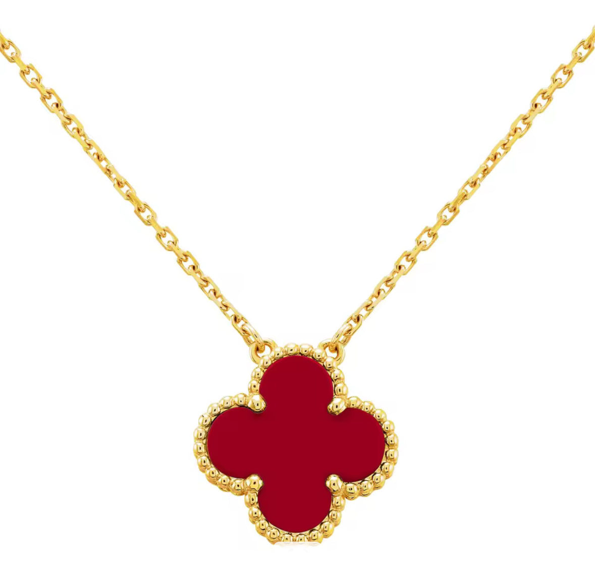 4 Leaf Clover Pendant Necklace In Silver