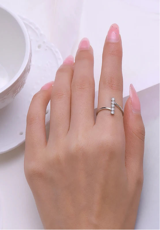 Sterling Silver Delicate Finger Rings For Women Fine Jewelry
