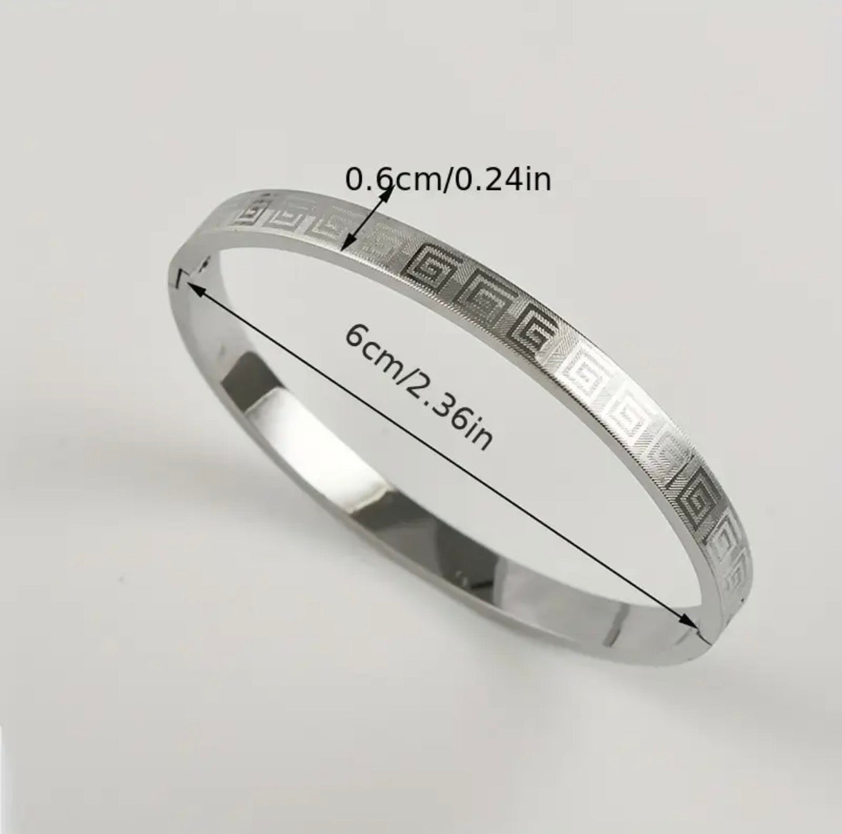 Stainless Steel Cuff Bracelet Bangle Jewelry