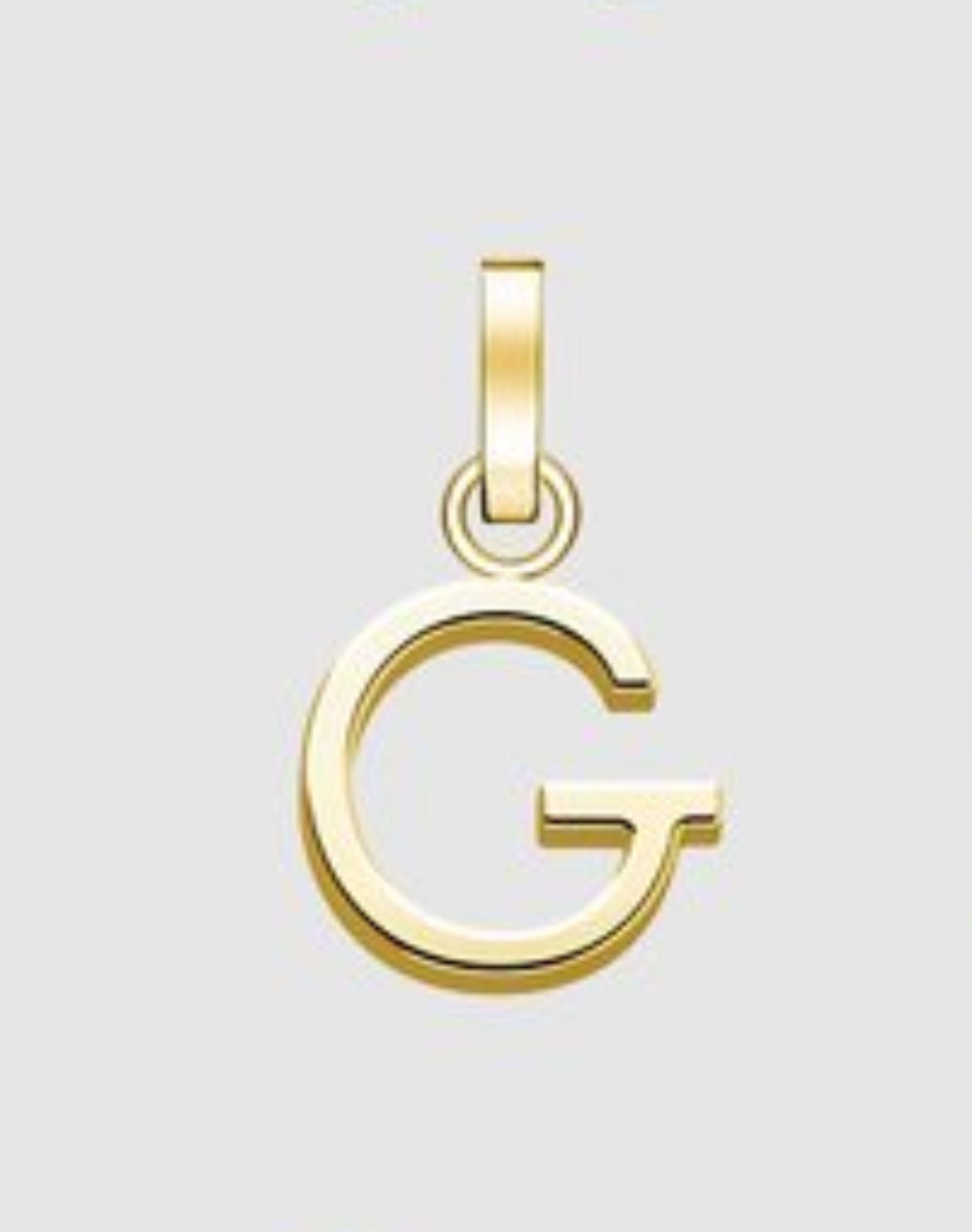 Initial A to Z letters In 10K 14K 18K Solid Gold