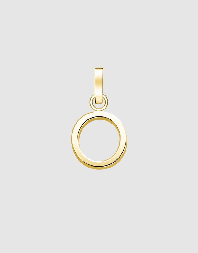 Initial A to Z letters In 10K 14K 18K Solid Gold