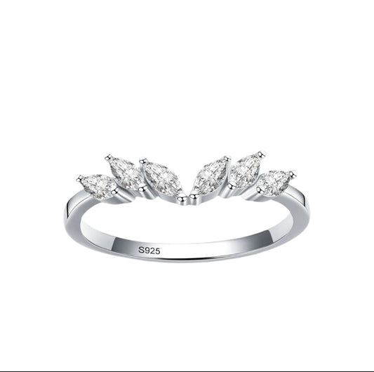 Sterling Silver Stackable Zirconia Ring