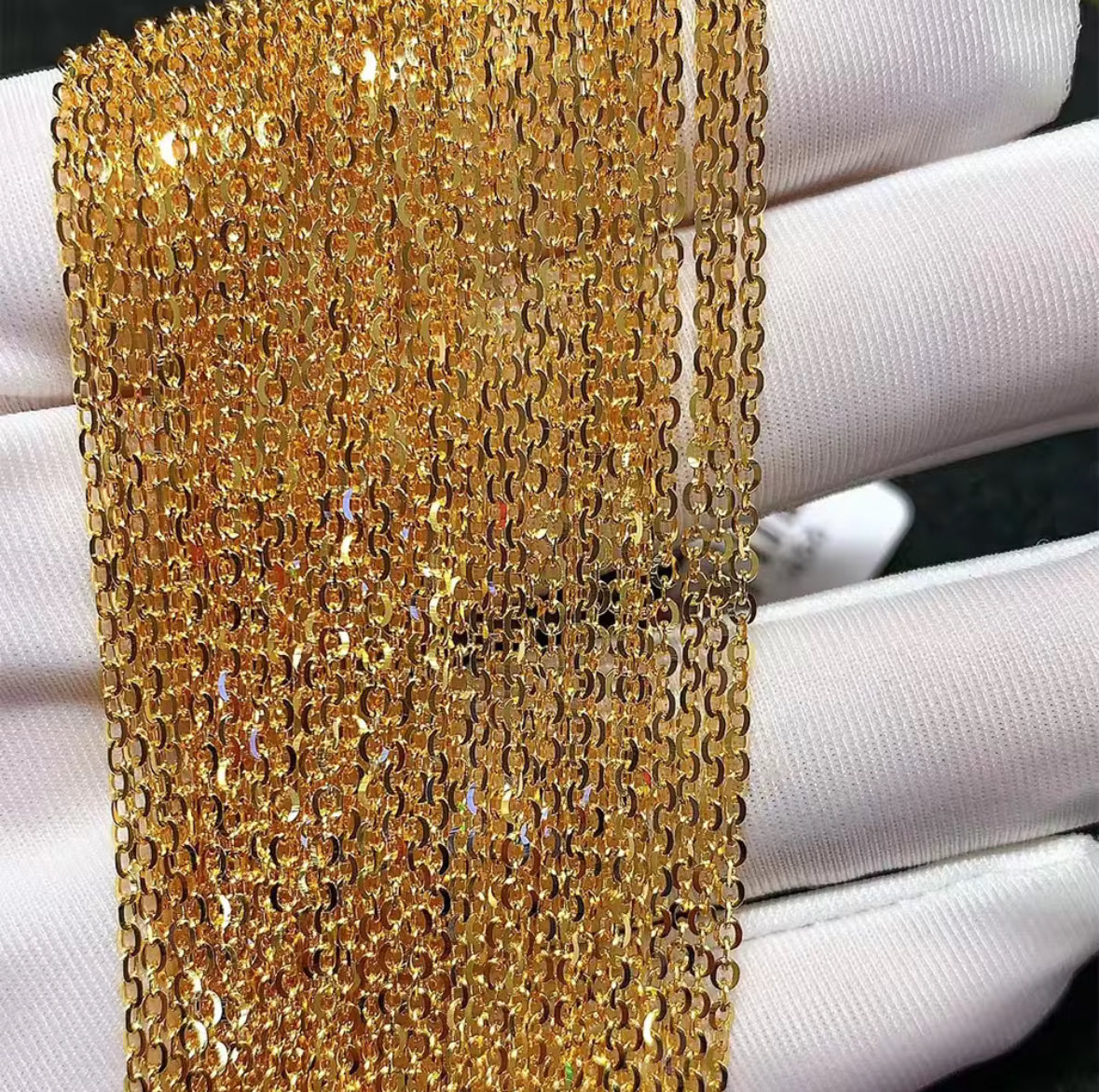 18K Gold Chains Different Sizes Available