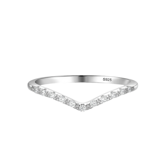 Sterling Silver Cubic Zirconia Stackable Rings