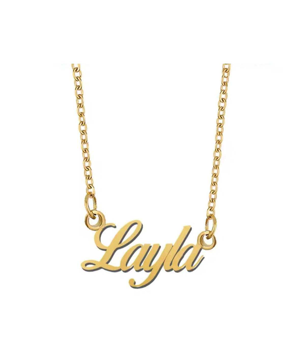 Customise Your Name in Gold Pendant Necklace