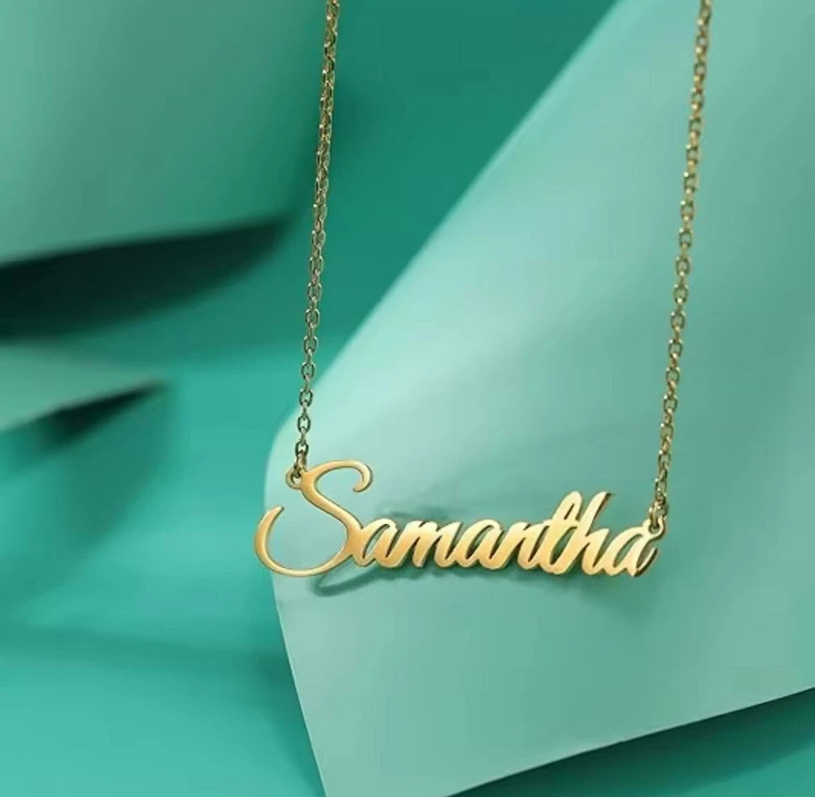 Customise Your Name in Gold Pendant Necklace