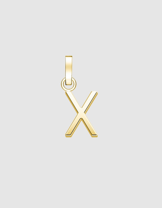 Initial A to Z letters In 10K 14K 18K Solid Gold