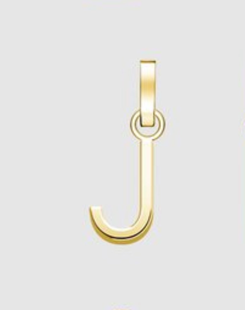 Initial A to Z letters In 10K 14K 18K Solid Gold