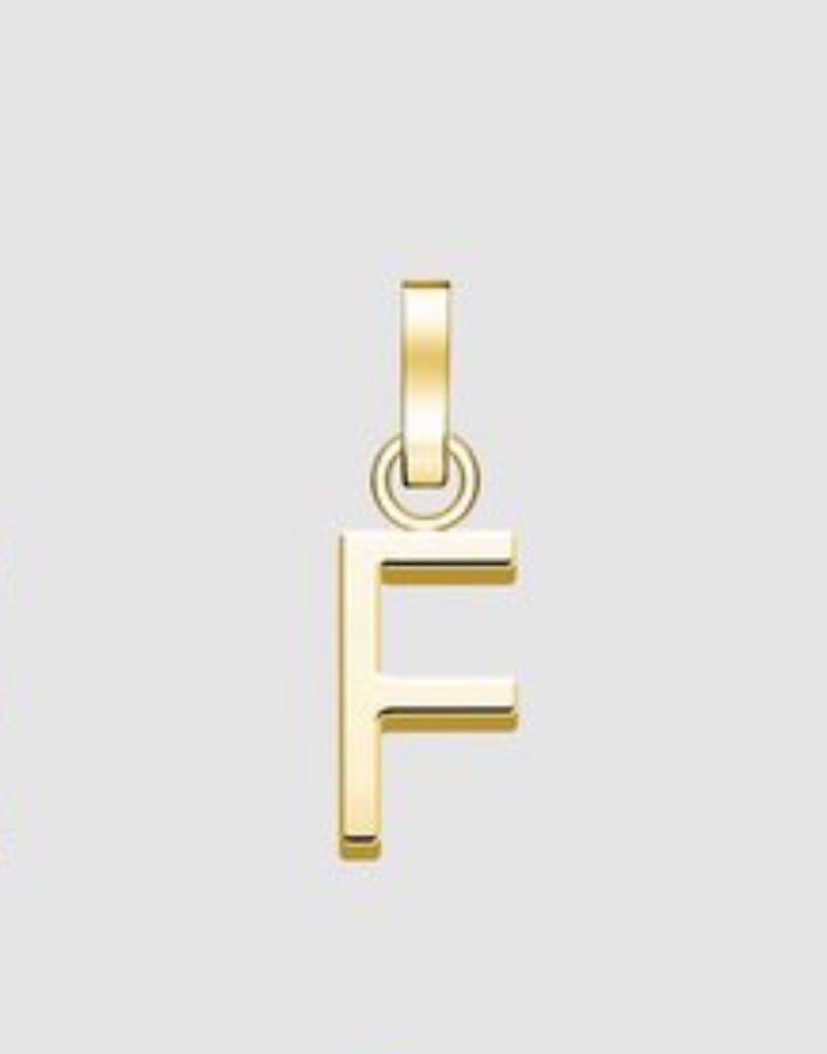 Initial A to Z letters In 10K 14K 18K Solid Gold