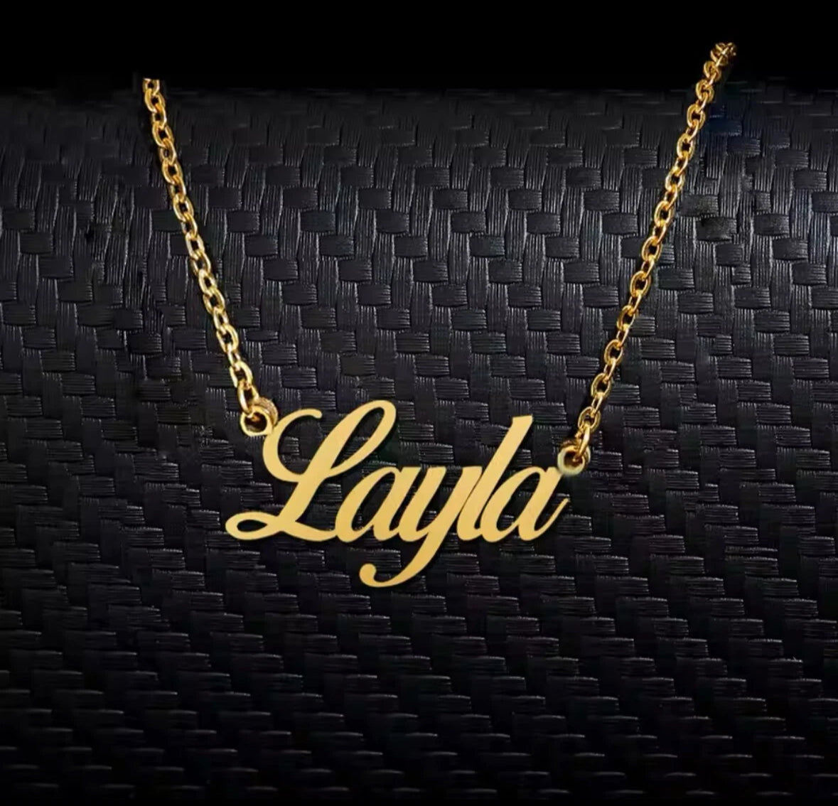 Customise Your Name in Gold Pendant Necklace