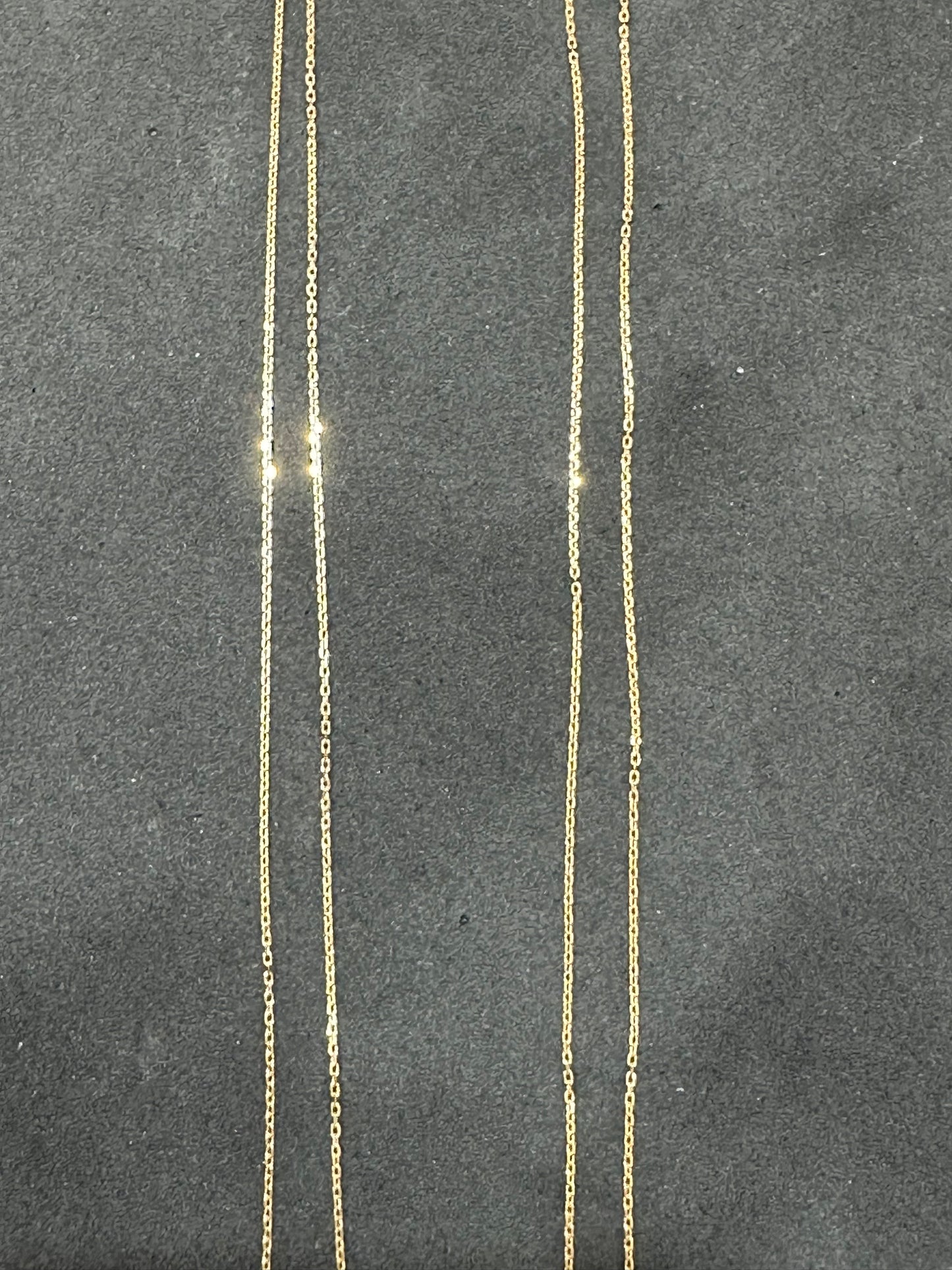 18K Gold Chains Different Sizes Available