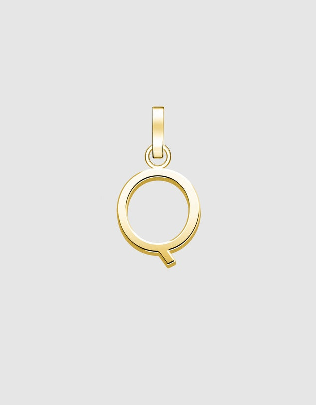 Initial A to Z letters In 10K 14K 18K Solid Gold
