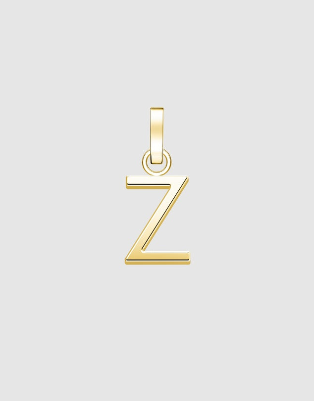 Initial A to Z letters In 10K 14K 18K Solid Gold