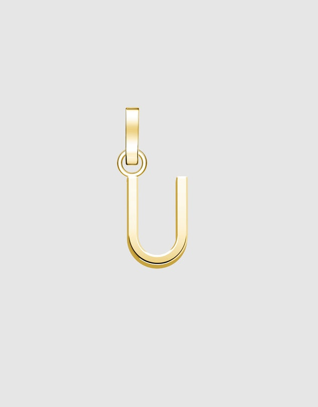 Initial A to Z letters In 10K 14K 18K Solid Gold