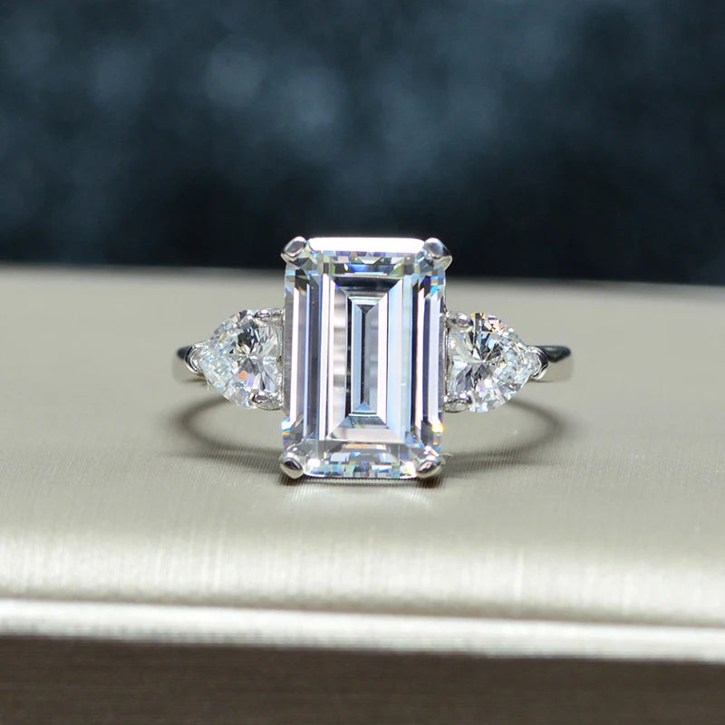 7 Carats Yellow Zircon Sterling Silver Rings