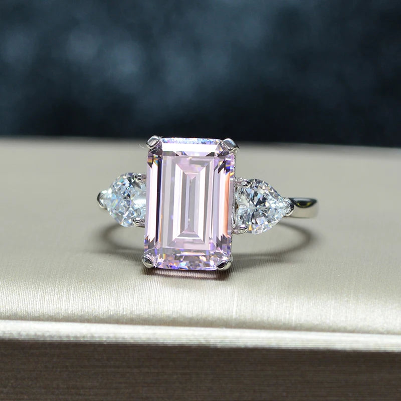 7 Carats Yellow Zircon Sterling Silver Rings