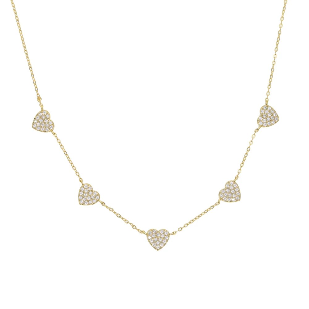 925 sterling silver heart charm necklace Christmas gift