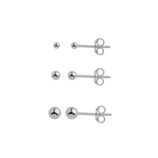 925 Sterling Silver Gold-plated 2/3/4mm Earrings Small Piercing Stud Earring for Women Fashion Jewelry