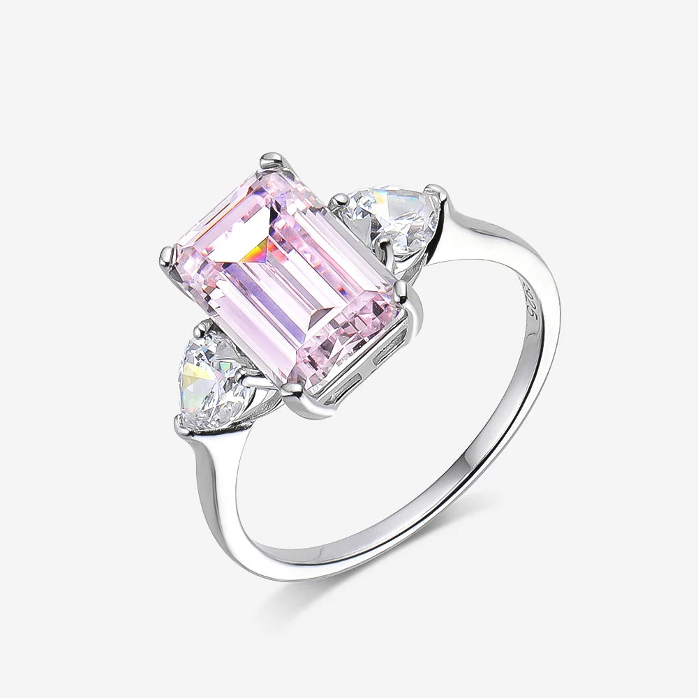 7 Carats Yellow Zircon Sterling Silver Rings