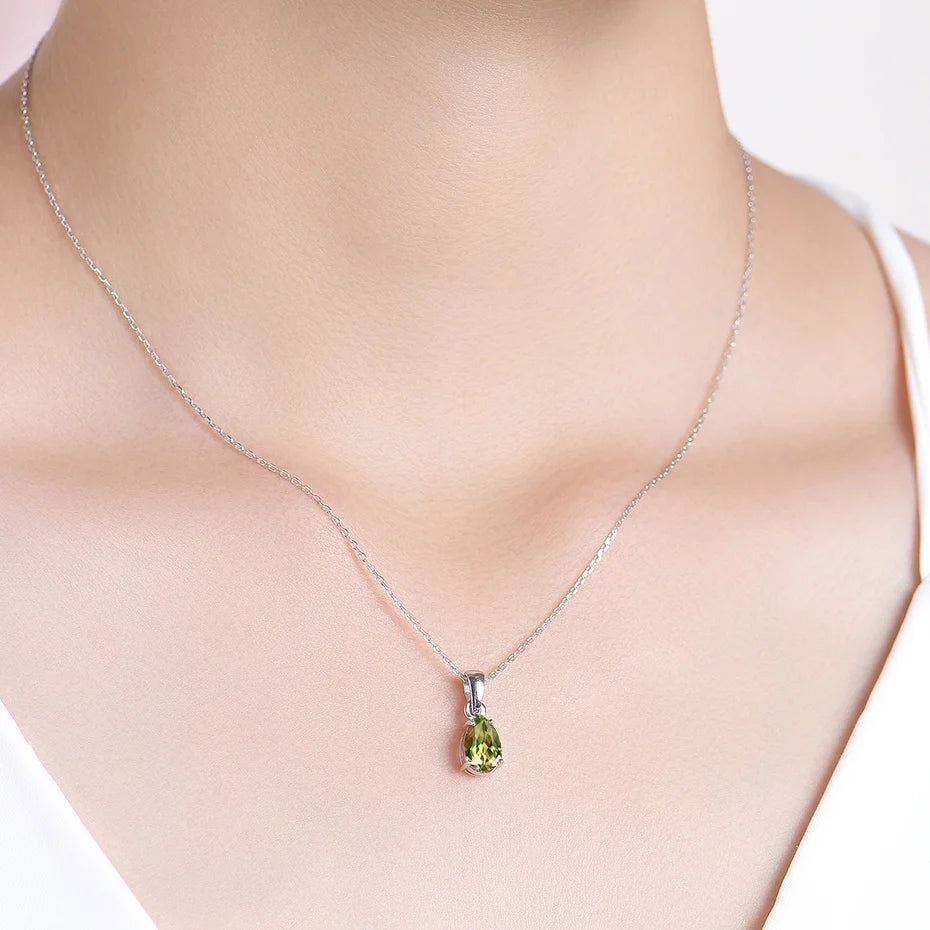 Gemstone Pendant for Women Solid 925 Sterling Silver Jewellery No Chains