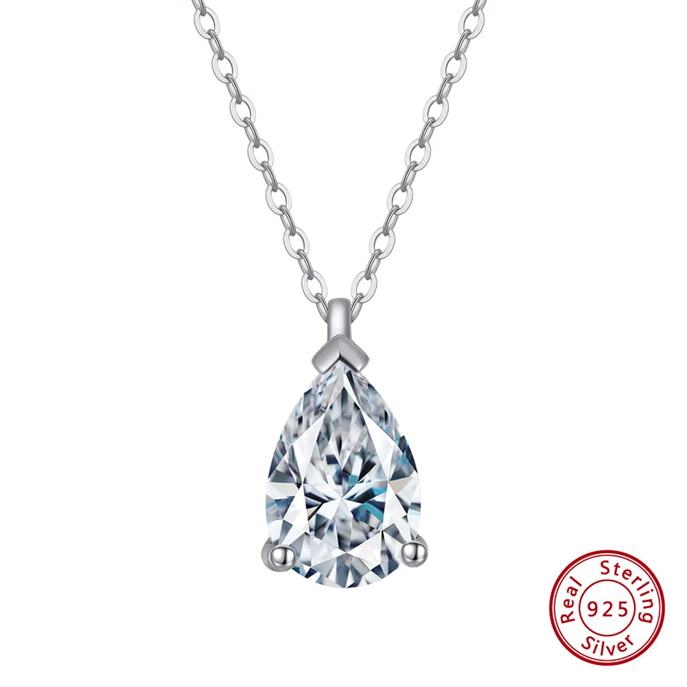Solitaire Cubic Zirconia Pendant