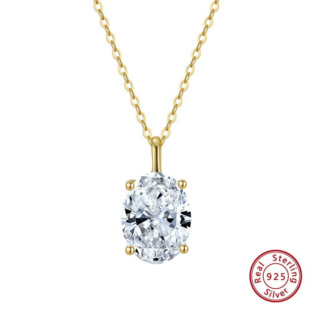 Solitaire Cubic Zirconia Pendant
