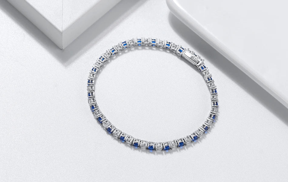 MultiColor Cubic Zirconia Tennis Bracelet