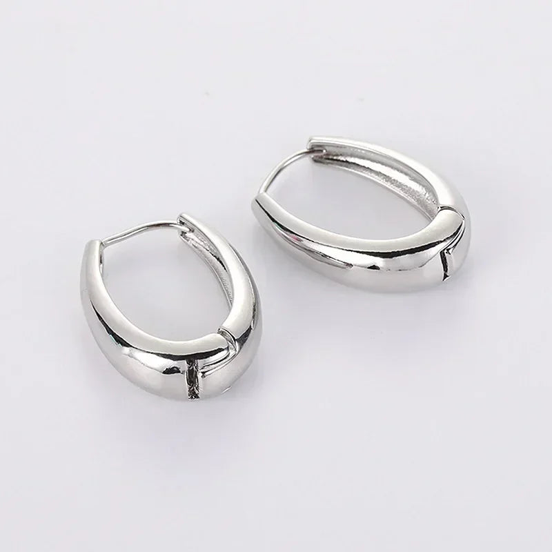 Stainless Steel Vintage Hoop Earring