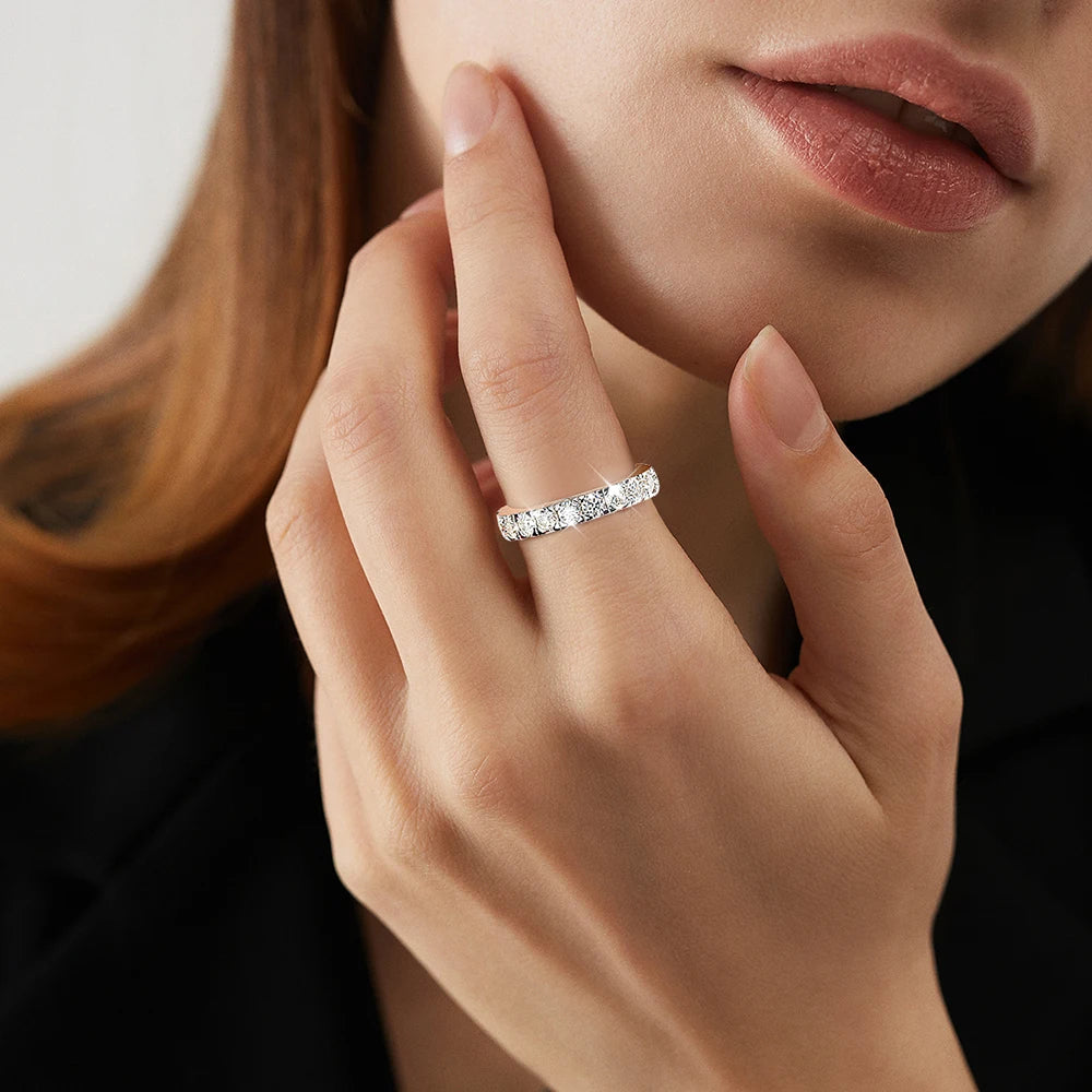 Moissanite D Color VVS1 1.4ct Bridel Set Sterling Silver Rings For Women