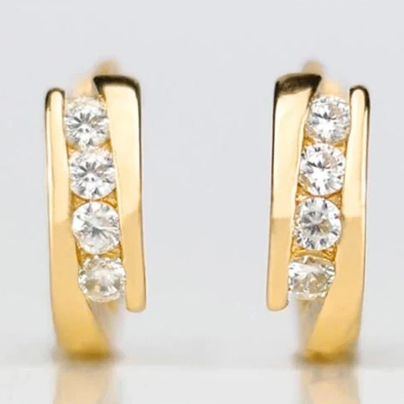 Gold Color Hoop Earrings for Women