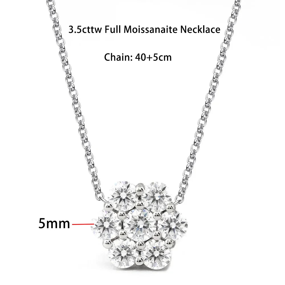 Moissanite Sterling Silver Stud Earrings