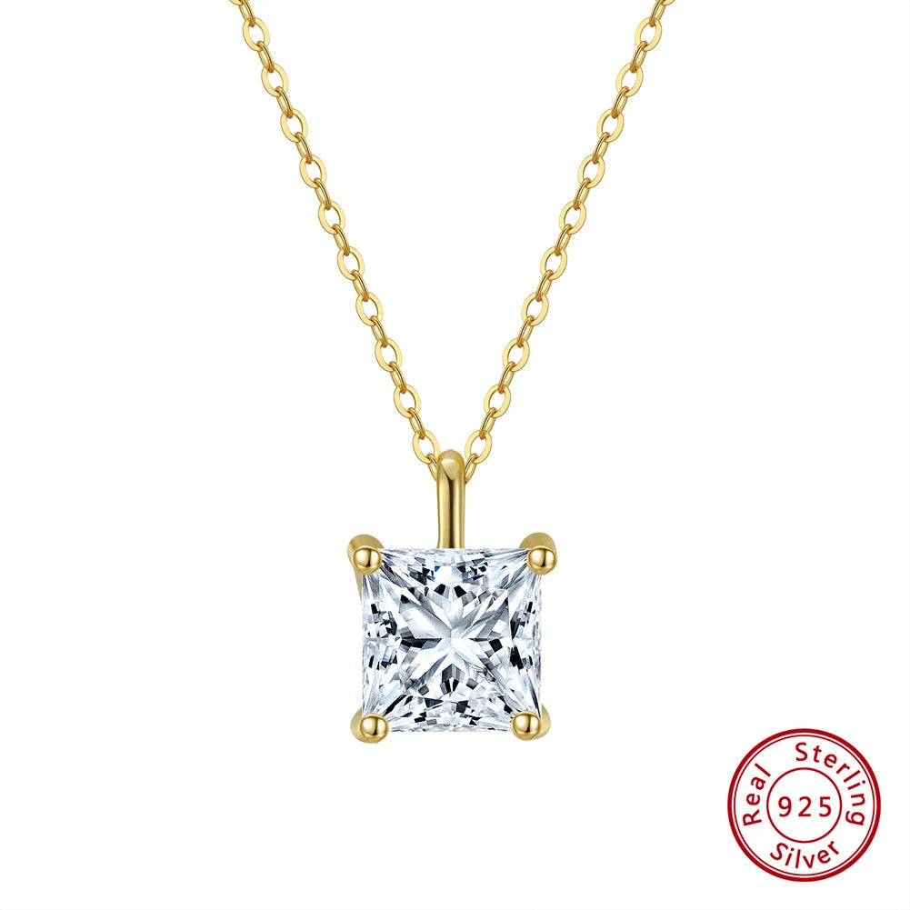 Solitaire Cubic Zirconia Pendant