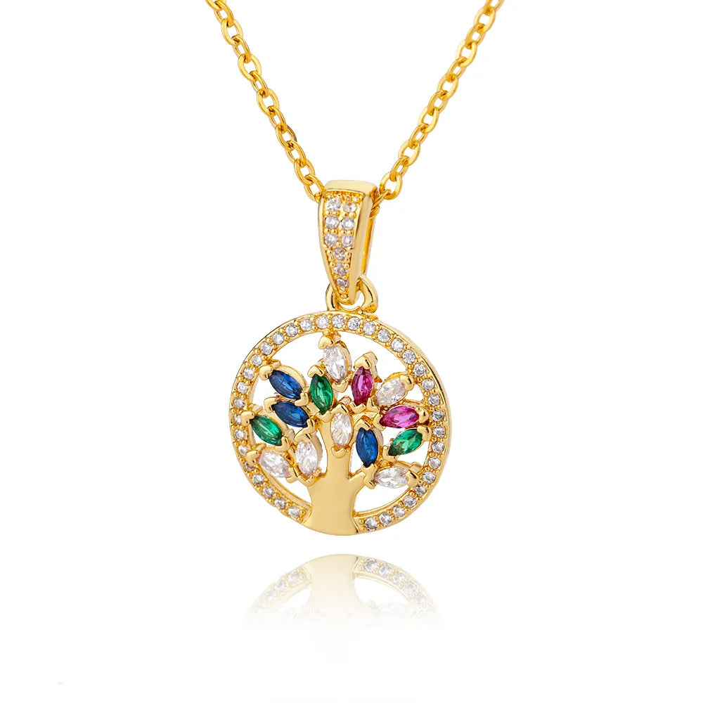 Tree of Life Stainless Steel Long Chain Pendants Necklaces Choker Jewelry