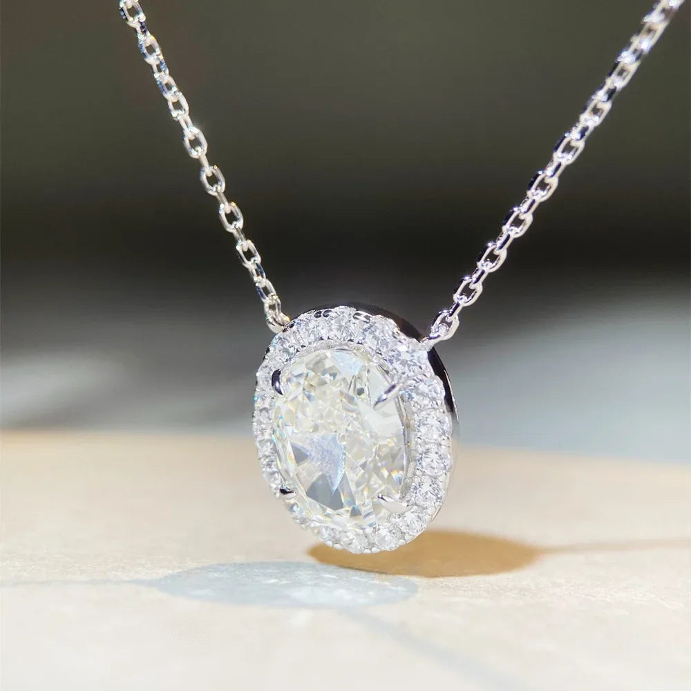 Sterling Silver yellow stone Necklace Collar Chain
