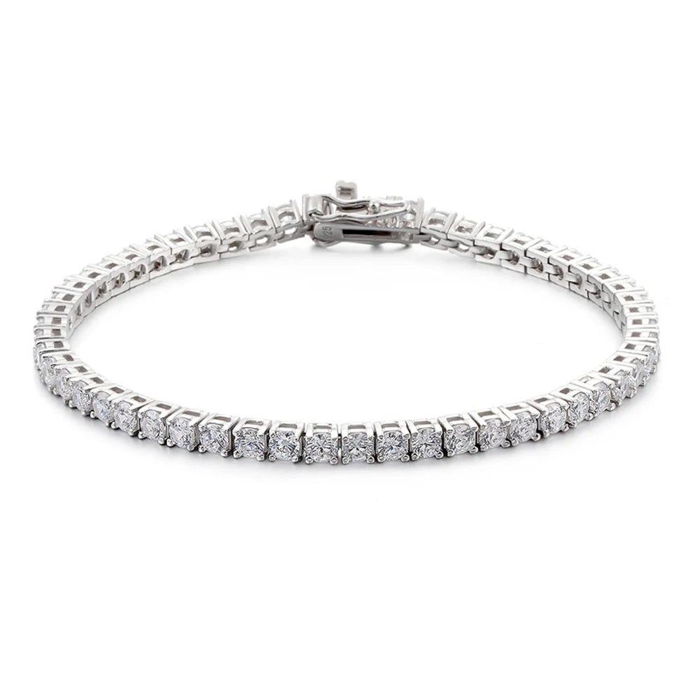 Moissanite D Color Tennis Bracelet Sterling Silver