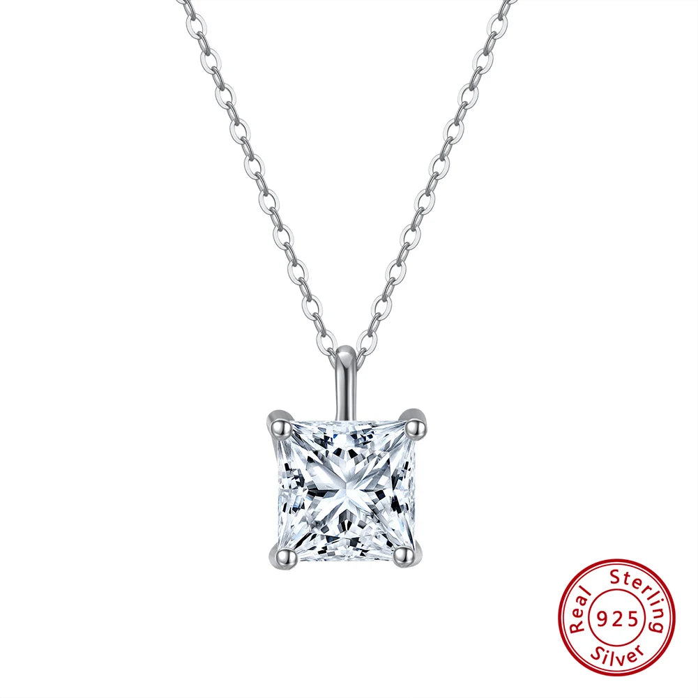 Solitaire Cubic Zirconia Pendant