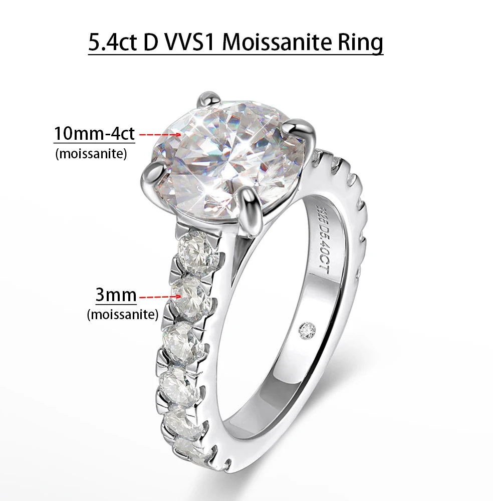 Moissanite D Color VVS1 1.4ct Bridel Set Sterling Silver Rings For Women