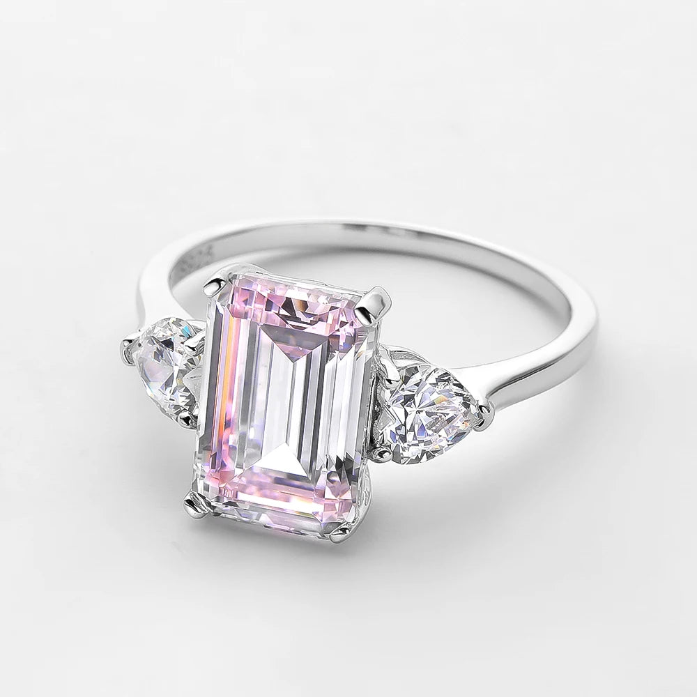 7 Carats Yellow Zircon Sterling Silver Rings
