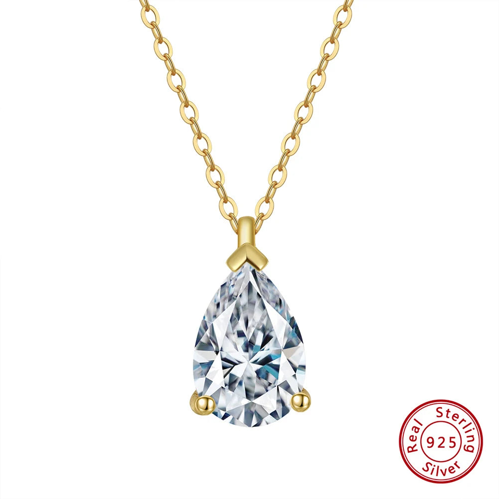Solitaire Cubic Zirconia Pendant