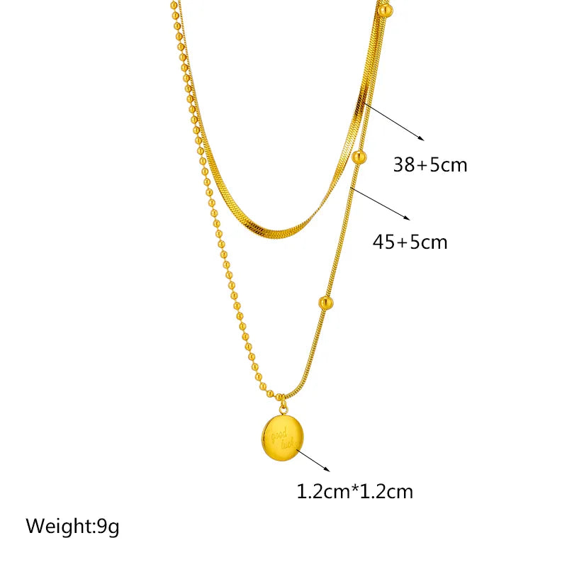 Stainless Steel Pearl Heart Butterfly Cross Pendant Necklace For Women Fashion Girls Clavicle Chain Jewelry Gifts
