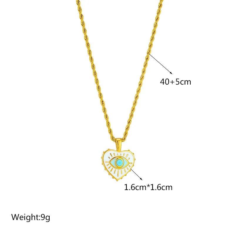 Stainless Steel Pearl Heart Butterfly Cross Pendant Necklace For Women Fashion Girls Clavicle Chain Jewelry Gifts