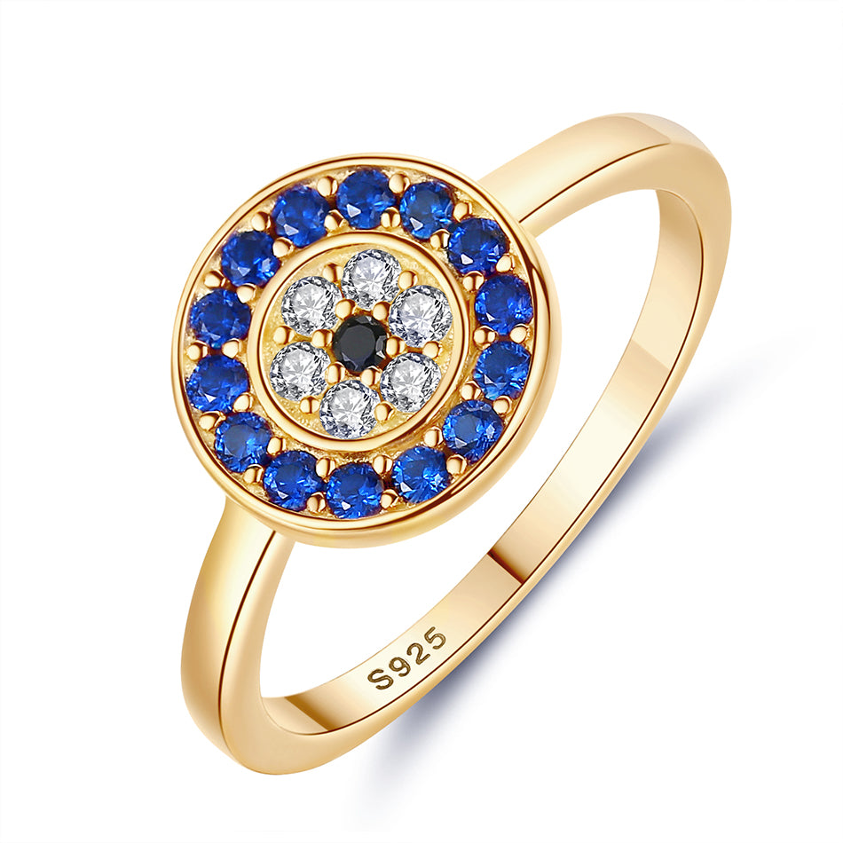 Sterling Silver Eye Ring For Women Girls