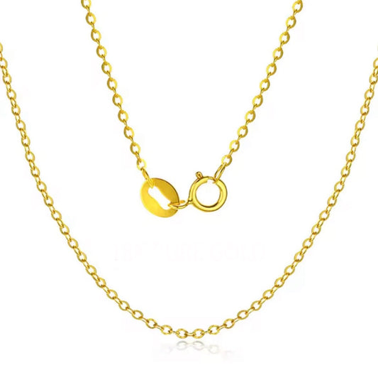 18K Gold Chains Different Sizes Available
