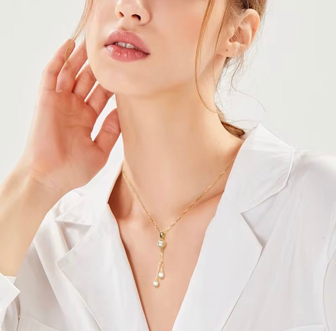 Sterling Silver Moissanite Necklace