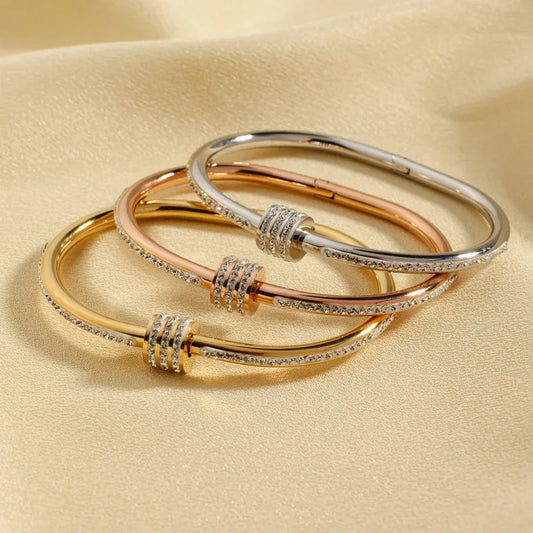 Stainless Steel Cuff Bracelet Bangle Jewelry