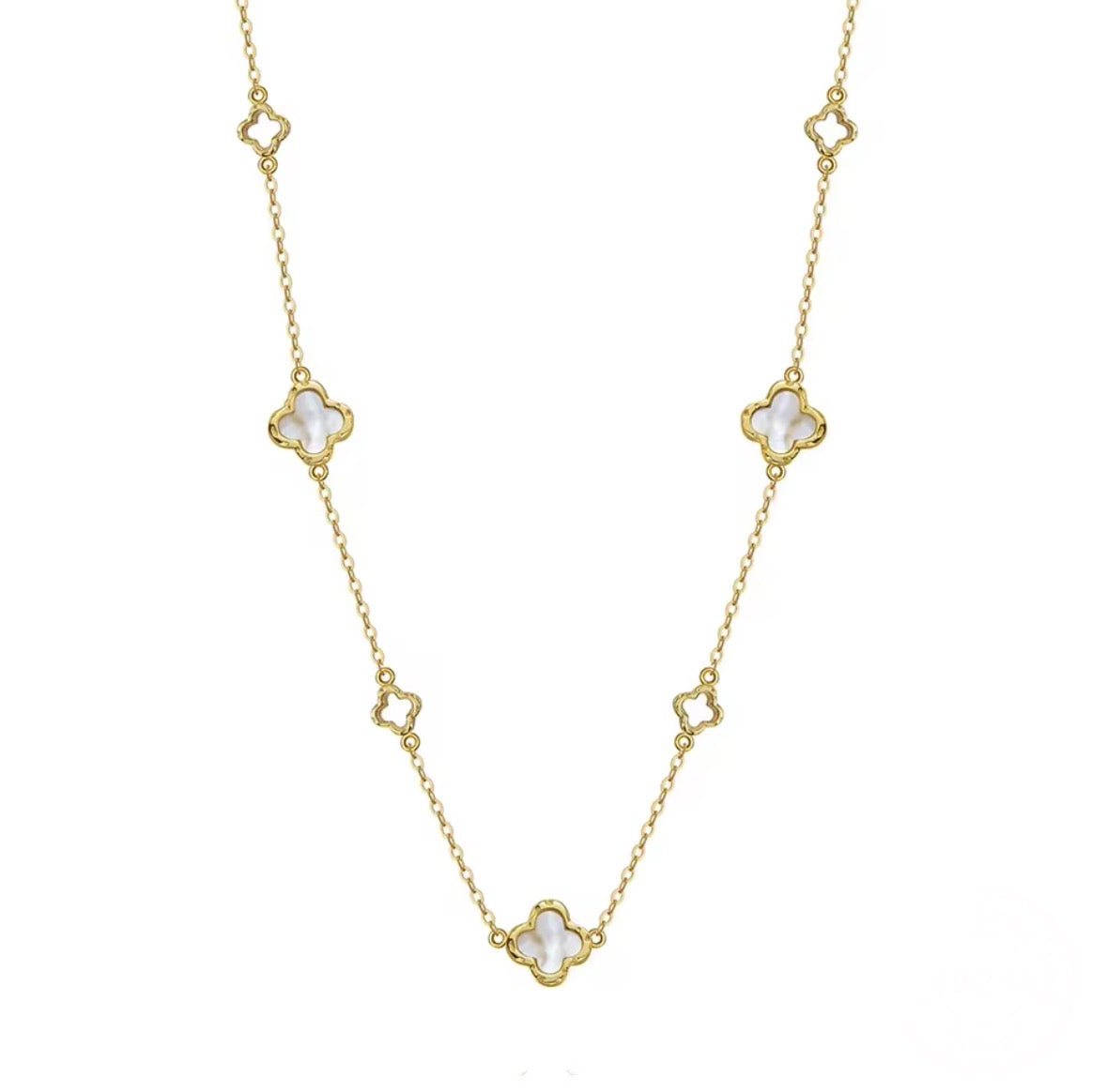 Sterling Silver Flower Style Necklace